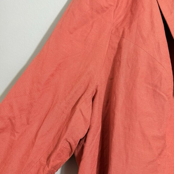 Jessica London Linen Suit Dress Business Jacket Women Size 32 Formal Pockets - Picture 10 of 12